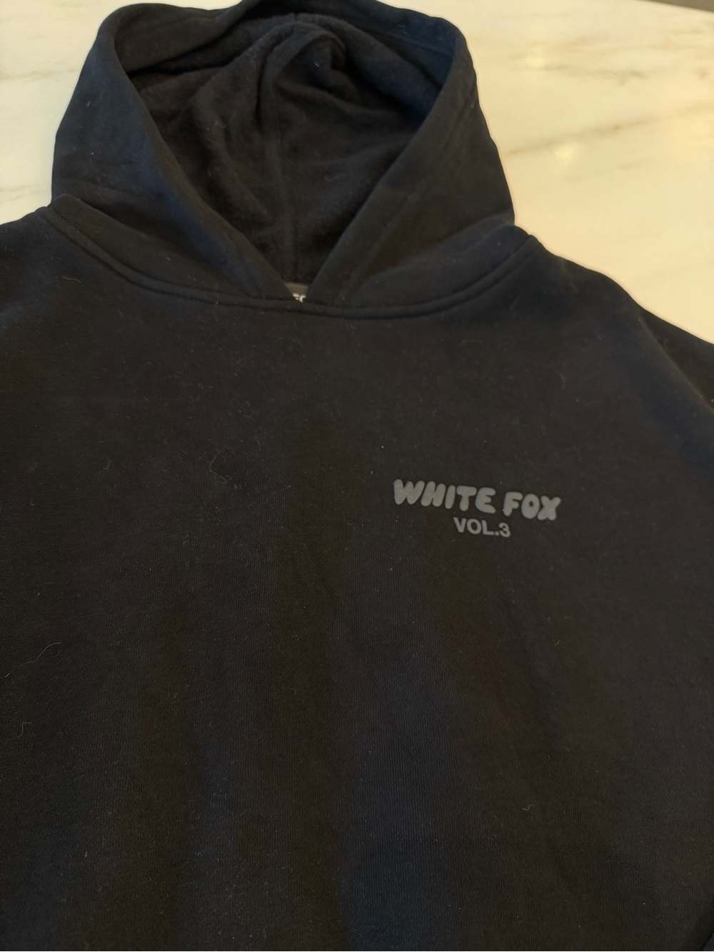 White fox black sweatshirt and jogger set GUC XS S - Picture 2 of 8